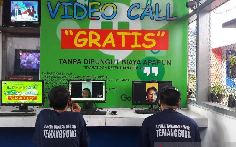  Redam  Penyebaran Corona, Rutan Temanggung Sediakan Video Call bagi Tahanan