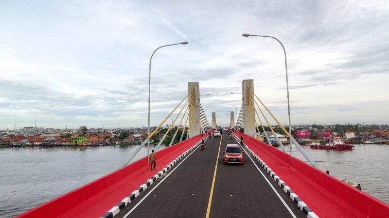  Jembatan Musi II Palembang Rusak