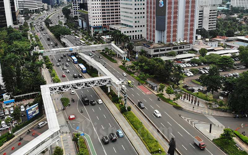  JALANAN JAKARTA MULAI LENGANG