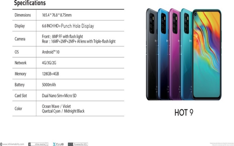  Infinix Hot 9 Resmi Meluncur, Ini Spesifikasinya 