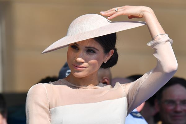 Meghan Marke yang kini bergelar Duchess of Sussex menghadiri rangkaian perayaan ulang tahun Pangeran Charles ke-70 di Istana Buckingham, 22 Mei 2018./Reuters