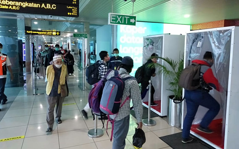  Angkasa Pura II Siapkan Bilik Disinfektan di 19 Bandara