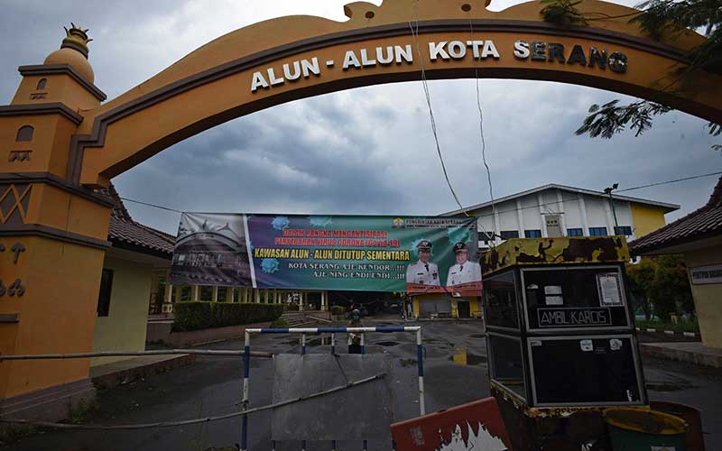  PENUTUPAN TAMAN DI SERANG