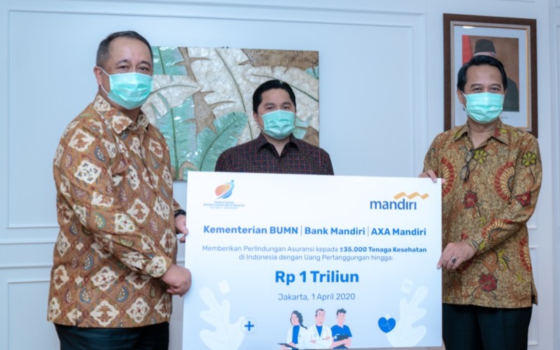  Bank Mandiri Beri Asuransi Tenaga Medis, Total Uang Pertanggungan Rp1 Triliun