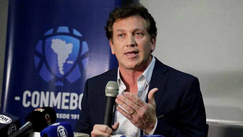 Presiden Konfederasi Sepak Bola Amerika Selatan (Conmebol) Alejandro Dominguez/Reuters