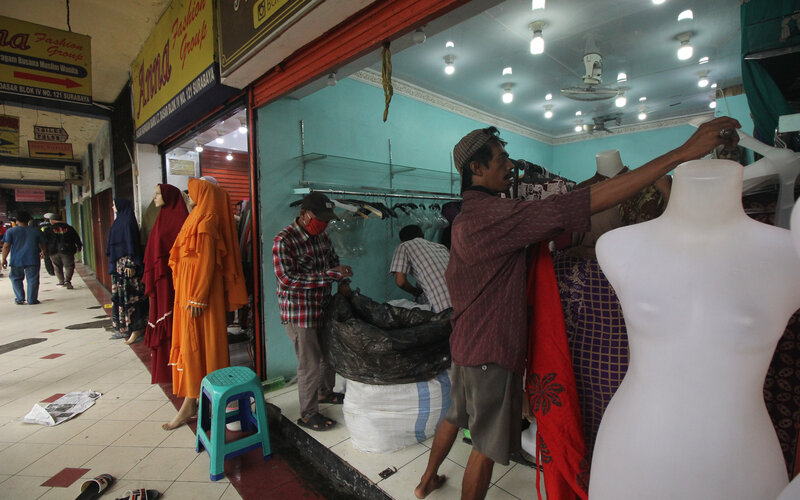  Pengawasan Pasar Grosir Konveksi Surabaya Diperketat Setelah Ditutup