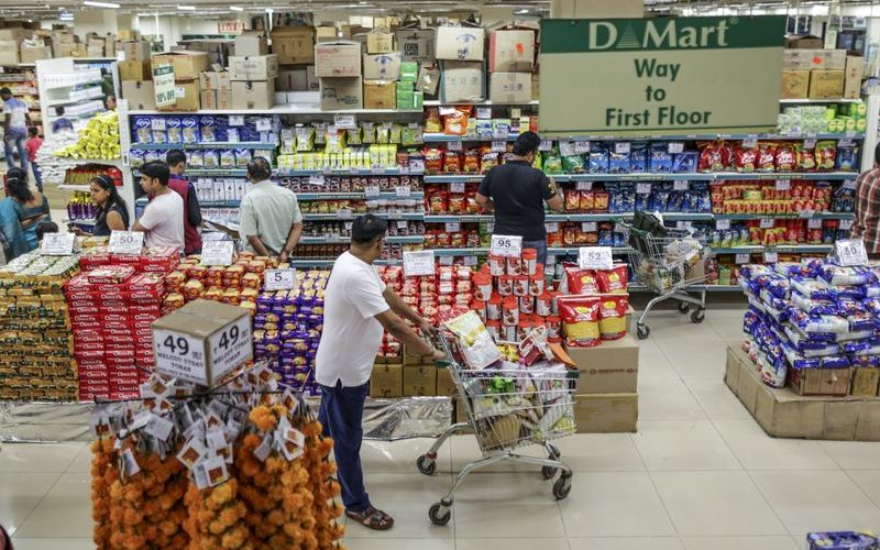 Supermarket D-Mart yang dikelola oleh Avenue Supermarts Ltd di Maharashtra, India./Bloomberg