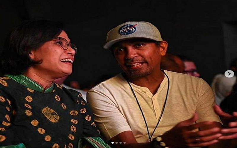 Menteri Keuangan Sri Mulyani dan musisi Glenn Fredly/Instagram@smindrawati