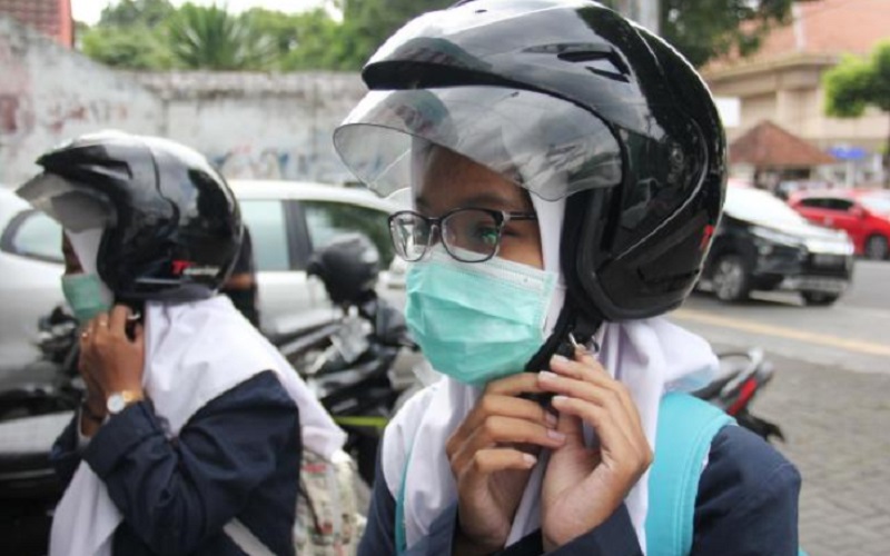  Polisi Razia Pengendara yang tidak Pakai Masker di Tasikmalaya