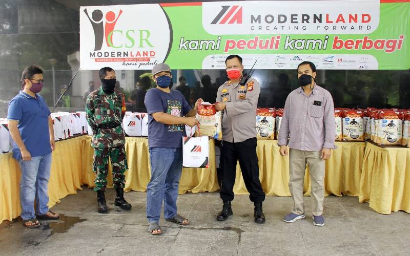  Modernland (MDLN) Salurkan Bantuan Masyarakat Terdampak Virus Corona