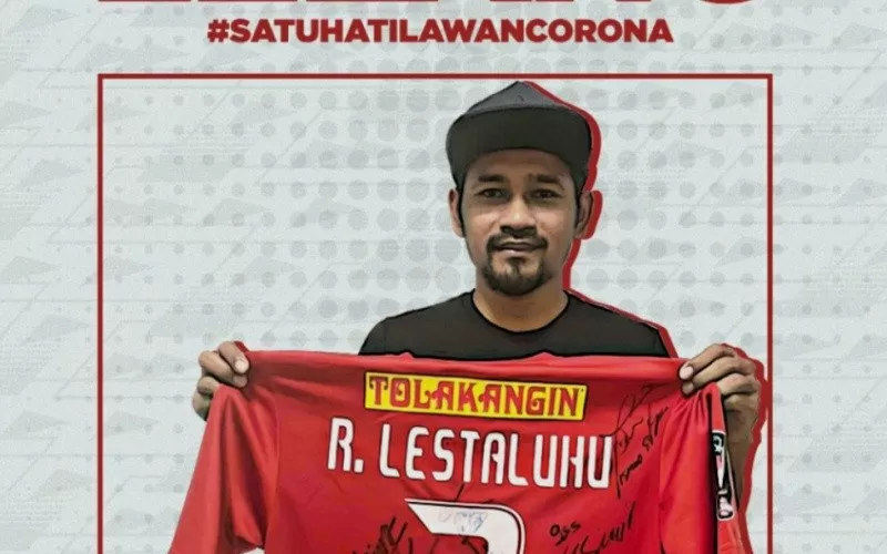  Donasi Covid-19, Ramdani Lestaluhu Senang Jerseynya Dihargai Tinggi