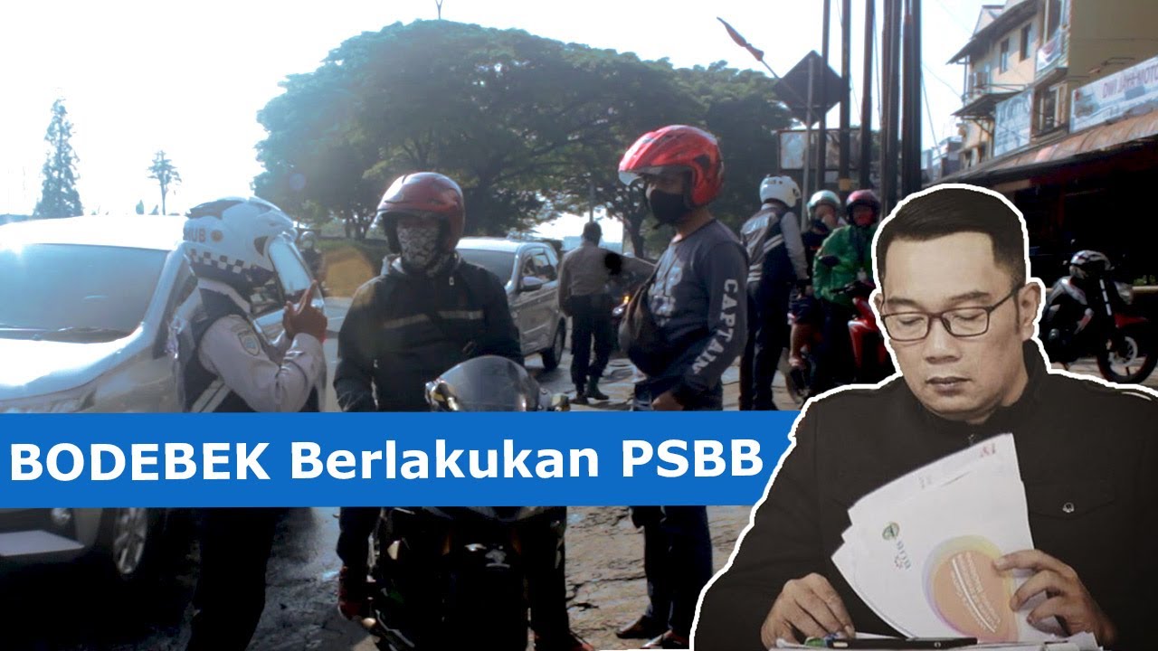  PSBB Bodebek, Pengendara Disetop Karena Berboncengan