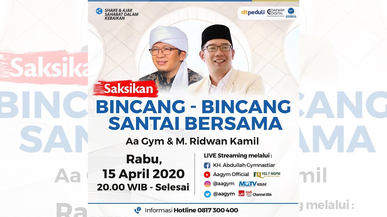  Lucu! Obrolan Aa Gym Ridwan Kamil Digangguin Kucing