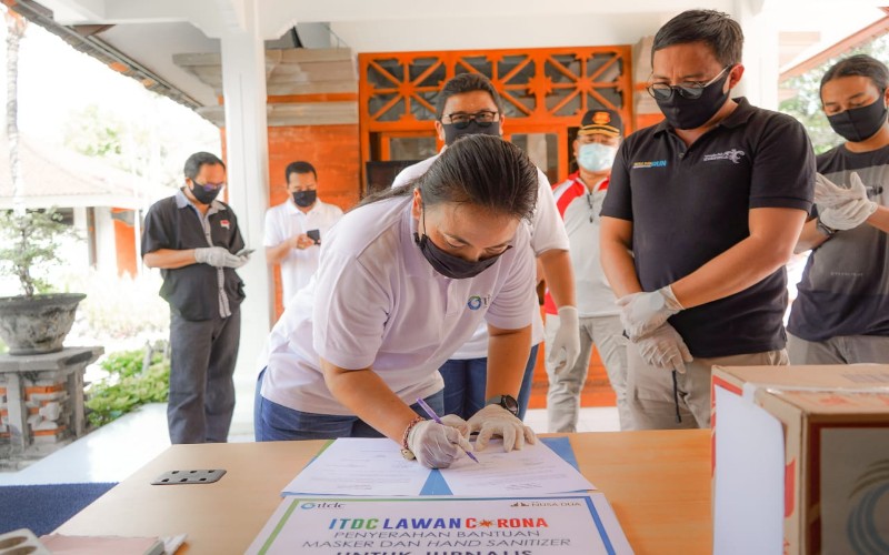  ITDC Sumbang Masker dan Hand Sanitizer untuk Jurnalis