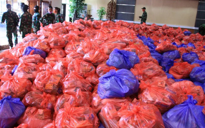  Warga Palangka Raya Mulai Dapat Bantuan Paket Sembako