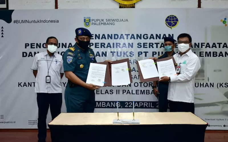  Pusri Gandeng KSOP Pastikan Kelancaran Penyaluran Pupuk Melalui Laut