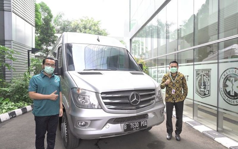 Mercedes-Benz Sprinter Van Ambulans Gawat Darurat (AGD) Dinas Kesehatan Provinsi DKI Jakarta. /MBDI