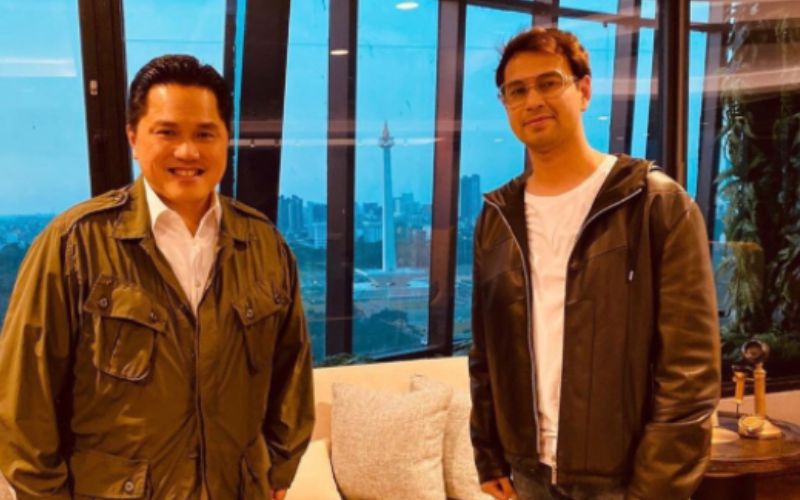  Artis Raffi Ahmad Kaget Menteri Erick Tak Punya Meja Kerja