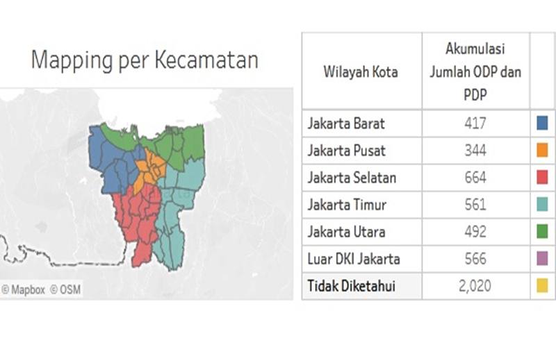  Daftar 14 Kelurahan Punya Kasus Covid-19 Terbanyak di Jakarta