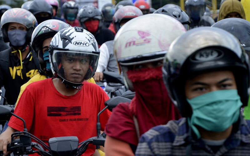  PSBB di Makassar, Aparat Amankan Puluhan Motor dari Ajang Balap Liar