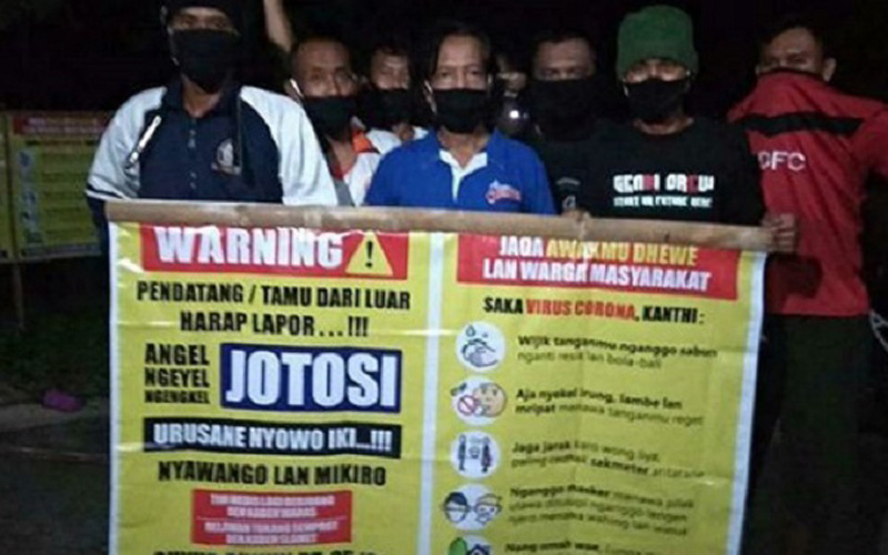  Demi Cegah Corona, Dukuh di Sukoharjo ini Ancam Jotos Pendatang Bandel 