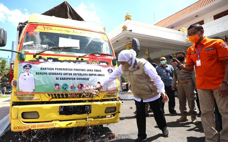  Besok 28 April PSBB Surabaya Raya, Jatim Distribusikan Sembako Dapur Umum