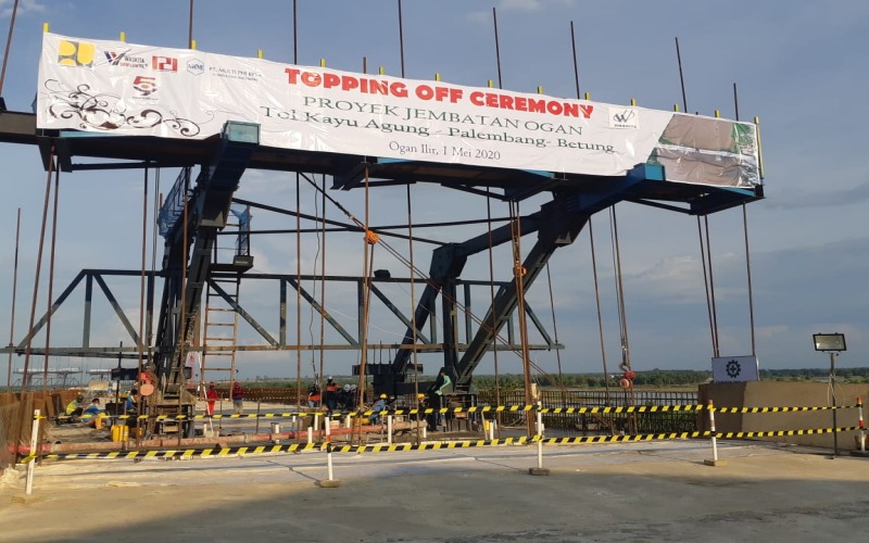  Progres Proyek Jalan Tol Kapal Betung Masih Sesuai Jadwal