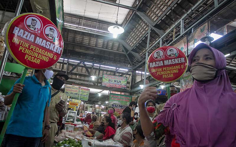  RAZIA PEMAKAIAN MASKER DI PASAR