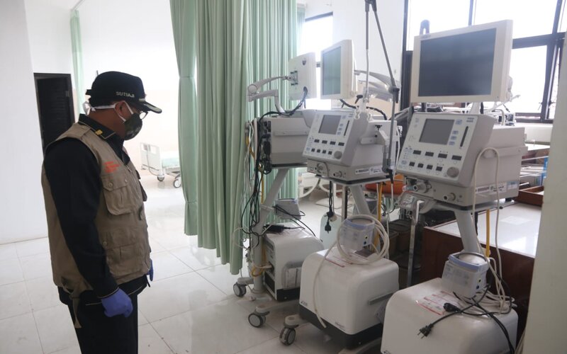 Wali Kota Malang Sutiaji saat meninjau RSUD Kota Malang, Senin (4/5/2020)./Istimewa