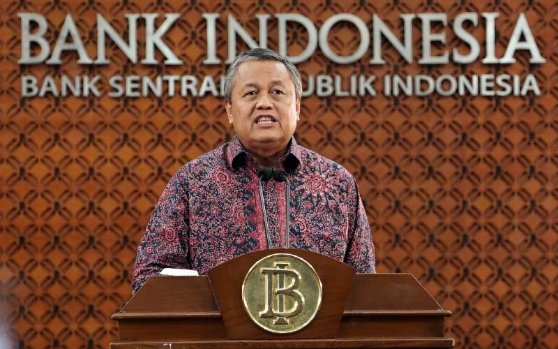 Gubernur Bank Indonesia (BI), Perry Warjiyo memberikan keterangan pers melalui streaming di Jakarta, Selasa (24/3/2020). Dok. Bank Indonesia