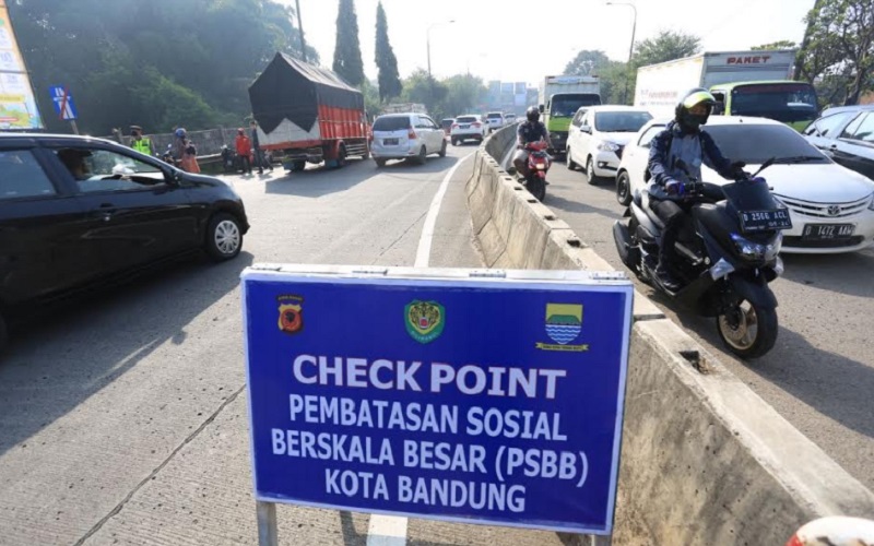  PSBB Jabar: Check Point dan Perbatasan Kota Bandung Diperketat