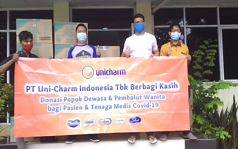  Atasi Virus Corona, Uni Charm Indonesia Sumbang Popok Dewasa dan Pembalut