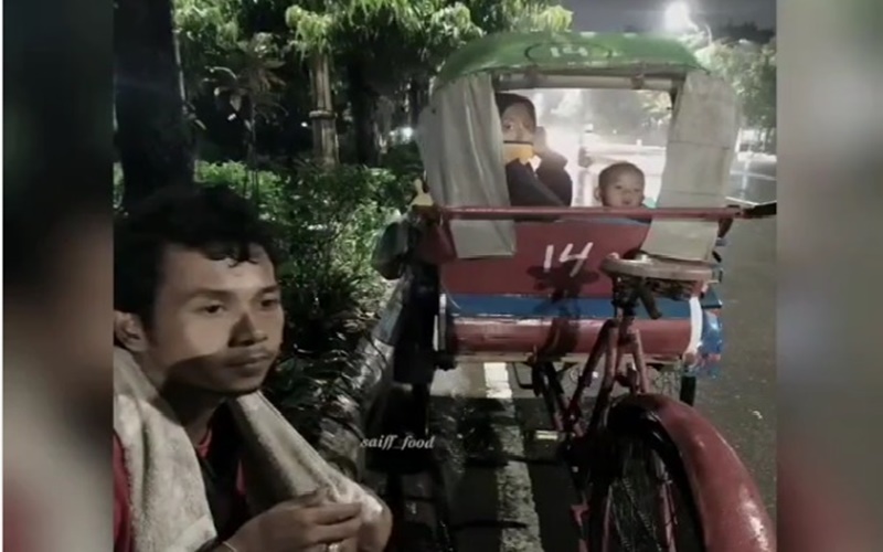  Viral Korban PHK karena Corona Tinggal di Becak, Biaya Sewa Rp5.000 Sehari