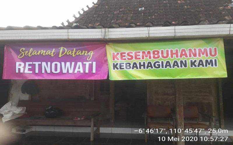  Haru! Cara Warga Blimbingrejo-Jepara Dukung Retnowati Sembuh dari Corona