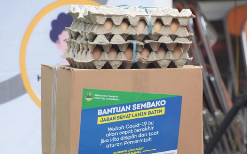  Stok Telur Bansos Jabar di Kabupaten Garut Didistribusikan ke Daerah Lain