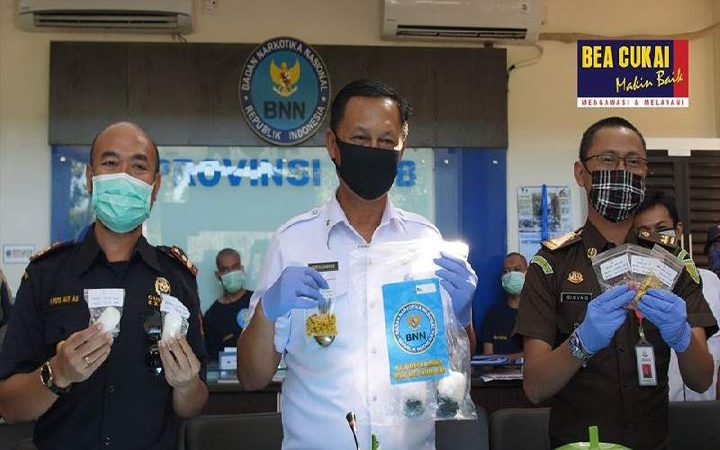  Bea Cukai Ikut Musnahkan Narkotika dari Tiga Penindakan di Mataram