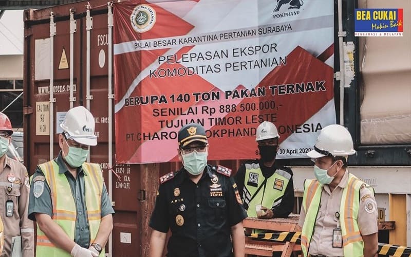  Bea Cukai Tanjung Perak Fasilitasi Ekspor Komoditi Pertanian Senilai 266,6 Miliar
