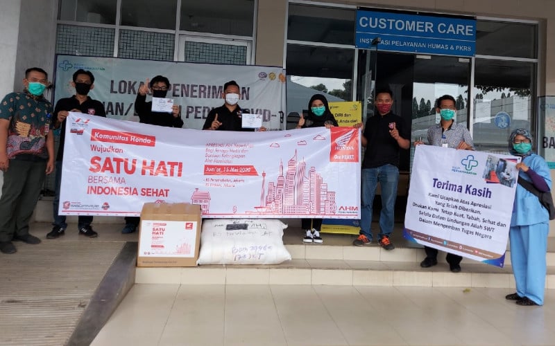  Asosiasi Honda Jakarta Donasi APD ke Dua Rumah Sakit