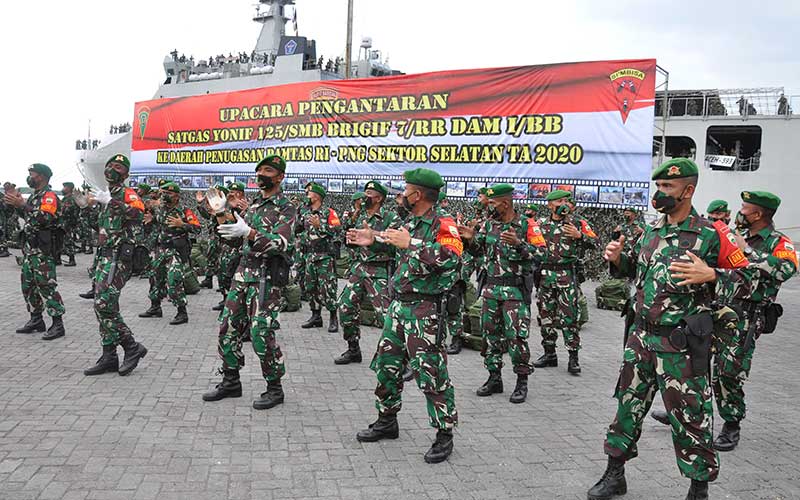  PELEPASAN PASUKAN PENJAGA PERBATASAN RI-PNG