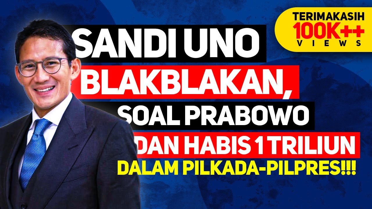  Blak-Blakan Sandiaga Uno Habis Rp1 Triliun untuk Pilpres 2019 dan Pilkada DKI 2017