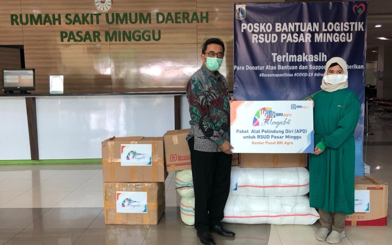  Bantu Tangani Corona, BRI Agro Salurkan Paket Sembako dan APD