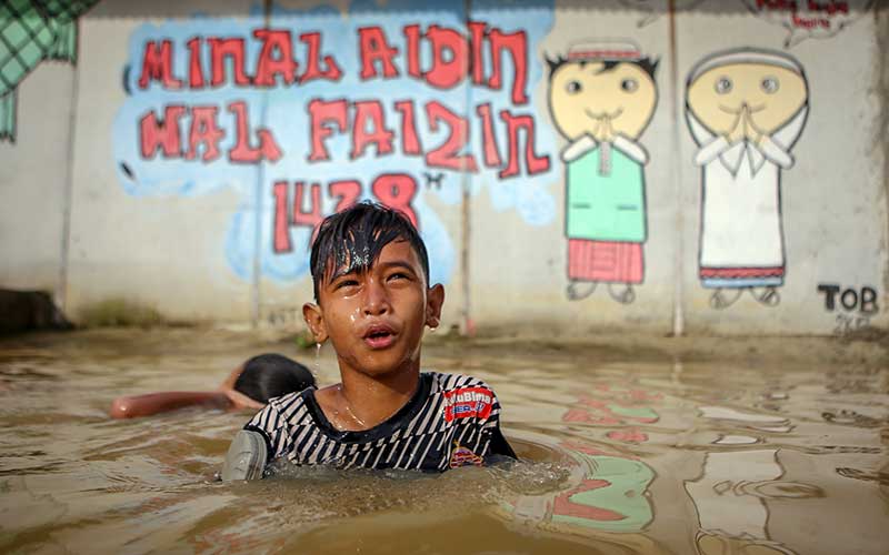  BANJIR DI JALANAN TIGARAKSA TANGERANG