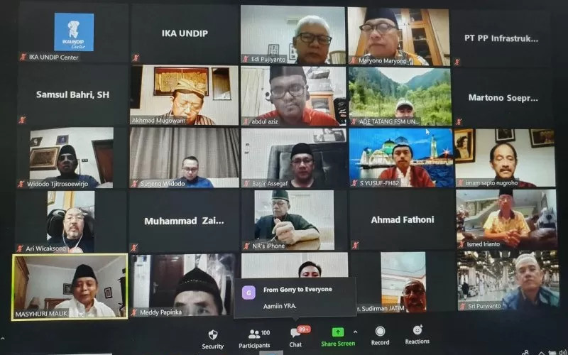  IKA Undip Gelar Istighosah Untuk Keselamatan Bangsa