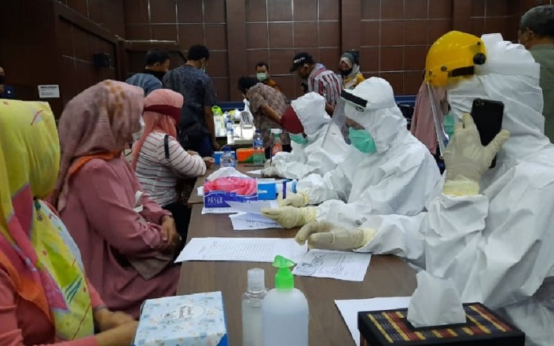  Dinkes Kota Serang Gelar Rapid Test di Gedung DPRD