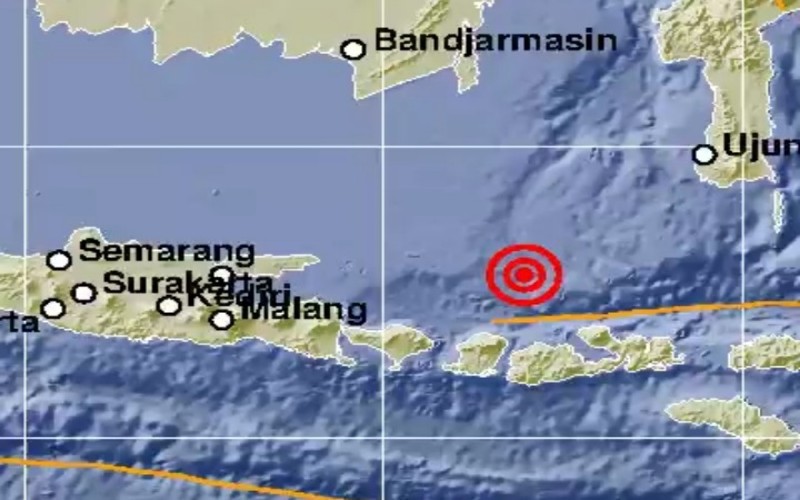  Pulau Saringi NTB Diguncang Gempa Magnitudo 6,0