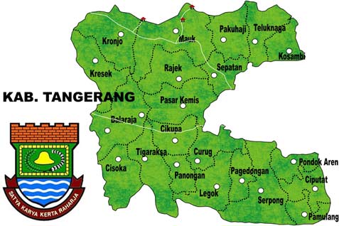 Wilayah Kabupaten Tangerang, Banten. /bisnis.com