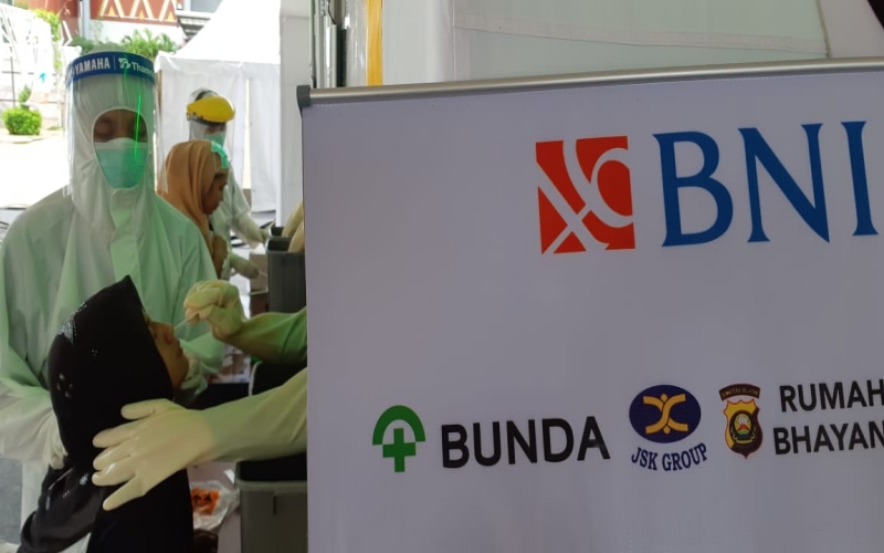  BNI Palembang Gelar 2.000 Tes Swab Gratis untuk Semua Kalangan