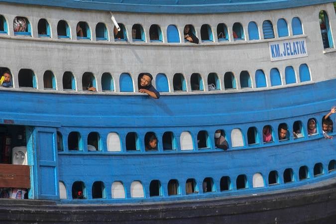  Pelabuhan Sungai Duku Pekanbaru Beroperasi Kembali, Kapal Mulai Ramai