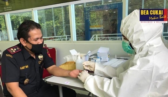  Pastikan Kondisi Kesehatan Pegawai, Kemenkeu Jayapura Gelar Rapid Test Covid-19