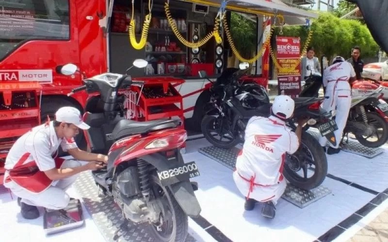  Masa PSBB, Layanan Home Service Motor Honda Melejit di Zona Merah